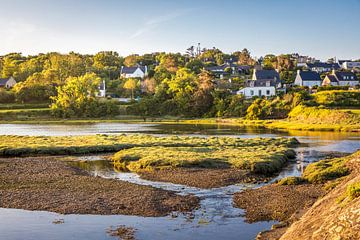 Etang de Kervian in the evening light, Roscanvel, Brittany