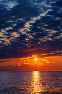 Sonnenuntergang über dem Wattenmeer