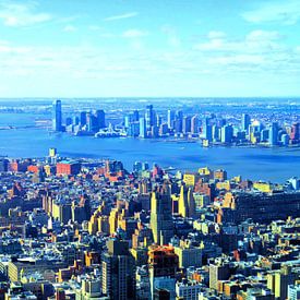 Manhattan mit Blick auf Hudson River von Thomas Zacharias