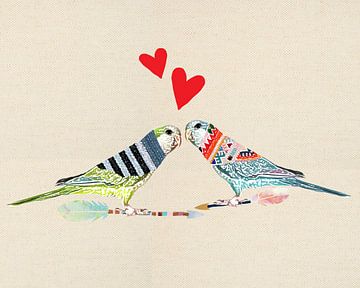 Love birds by Green Nest