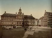 Grote Markt mit Rathaus, Antwerpen, Belgien (1890-1900) von Vintage Afbeeldingen Miniaturansicht