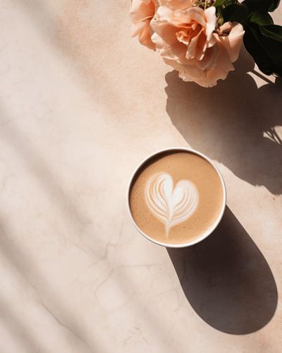 Minimalistische Kaffeetasse, Barista-Stil