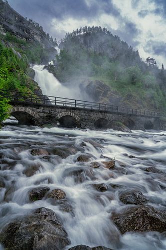 Låtefossen Wasserfall Norwegen von Achim Thomae Photography