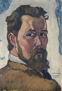August Babberger - Zelfportret (1912) van Peter Balan