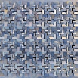 Reliëf N3 Chrom von Frans Blok - Fotos, Kunst und weitere Wanddekoration
