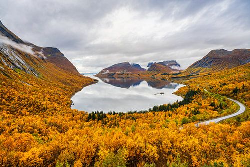 Bergsbotn viewpoint in northern Norway