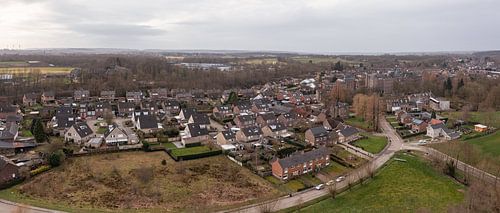 Dronepanorama van buurtschap de Rodeput in Simpelveld