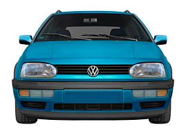 VW Golf 3 in glass blue