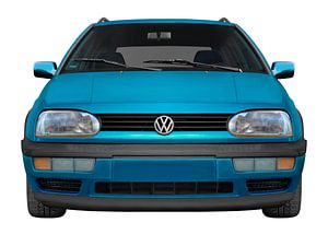VW Golf 3 in glass blue von aRi F. Huber