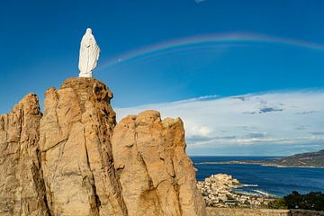 Madonna avec arc-en-ciel sur Peter Schickert