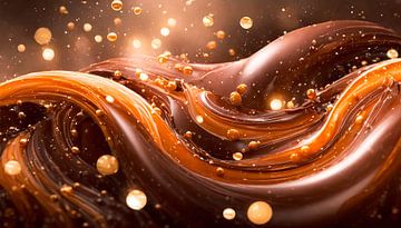 Caramel with chocolate by Mustafa Kurnaz