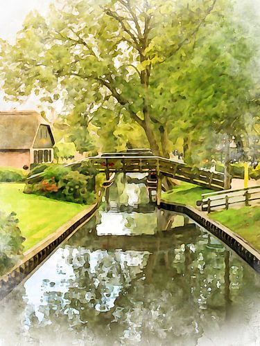 Giethoorn, Overijssel, Nederland.