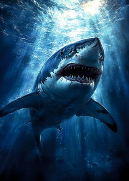 Shark in the Shadows by R Pevitanada