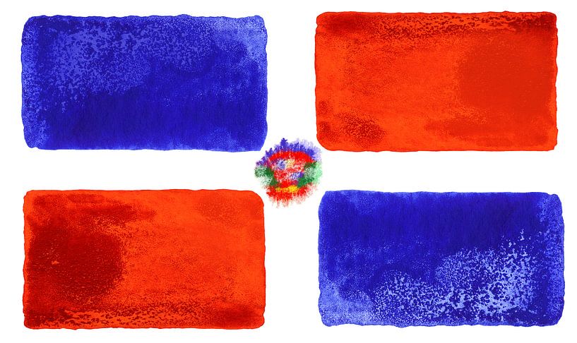 Drapeau national symbolique de la République dominicaine par Achim Prill