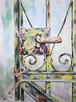 Le nouvel ancien. Partie de la série. Aquarelle.