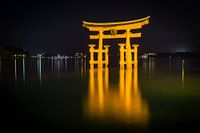Itsukushima shrine, Miyajima, Japan, at night