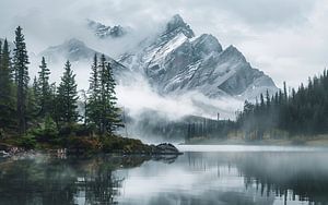 Mystischer Nebel am See