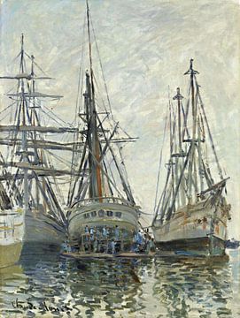 Claude Monet,Boten in een haven