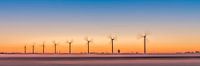 windturbines, windmolenpark in de polder. van eric van der eijk thumbnail