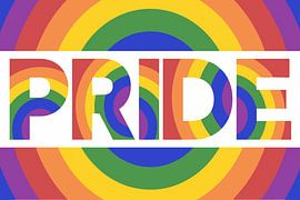 Pride Text Art Rainbow by Art Kingdom
