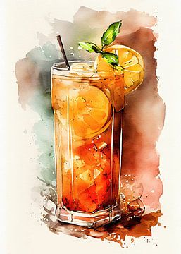 Tropical tea party drink by JBJart Justyna Jaszke