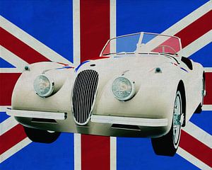 Jaguar XK vor dem Union Jack