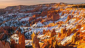 Wintersonnenaufgang im Bryce Canyon N.P., Utah