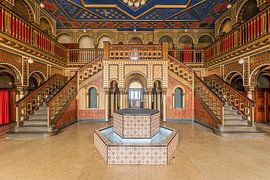 A well-known swimming pool with beautiful architecture by Gentleman of Decay