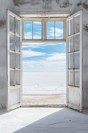 Window view of the salt lake by Poster Art Shop