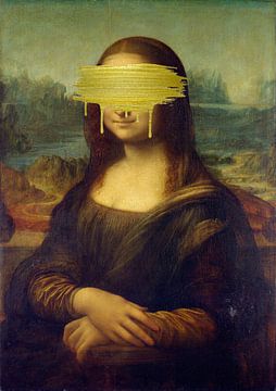 Mona Lisa mit einem Hauch von Humor von Bert Hooijer