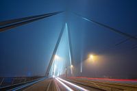 Mistige Erasmusbrug, Rotterdam.