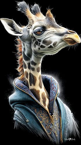 giraffe portret