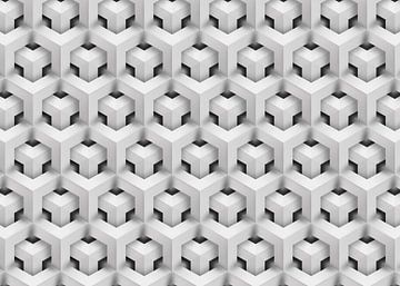 3D Geometrische abstracte structuur polygonen van Mike Maes