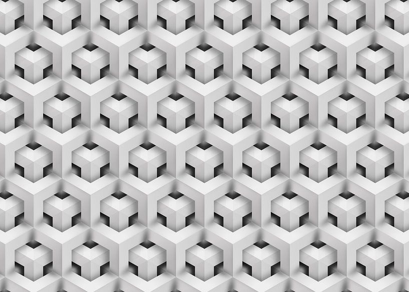 Polygones de structure abstraite géométrique 3D par Mike Maes