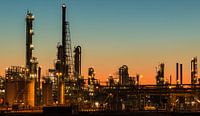Industry at Pernis at sunset