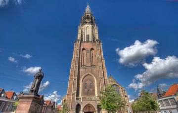 Church tower of Delft von Jan Kranendonk