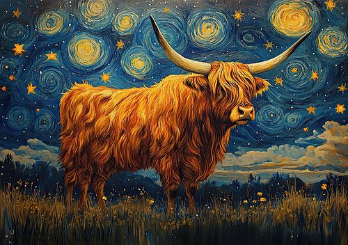 Schots Hoogland vee "Hoornmagie: de Hoogland koe in al zijn pracht"