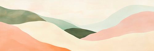 Gentle hills and pastel colours