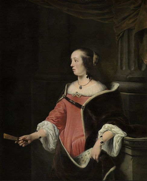 Porträt einer Dame, Ferdinand Bol von Meisterhafte Meister