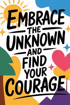Leistungsstarke Motivation Zitat Poster von Art & Soul Creations