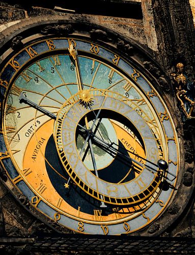 De Praagse Orloj. Astronomische klok in Praag, Tsjechië