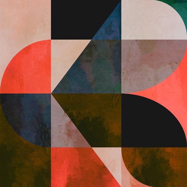 Triangles and semi-circles by Angel Estevez