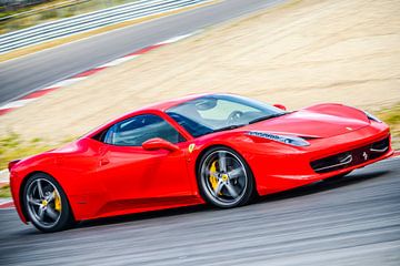 Ferrari 458 Italia sports car driving fast by Sjoerd van der Wal Photography