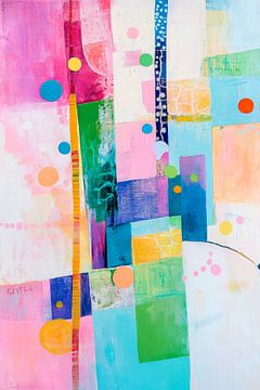 Creative play of colours - Abstract by Poster Art Shop