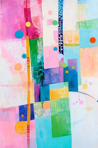 Creatief kleurenspel - Abstract