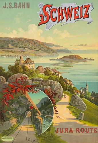 Hugo d’ Alési - Schweiz. J. S. Bahn Jura Route (ca. 1908)