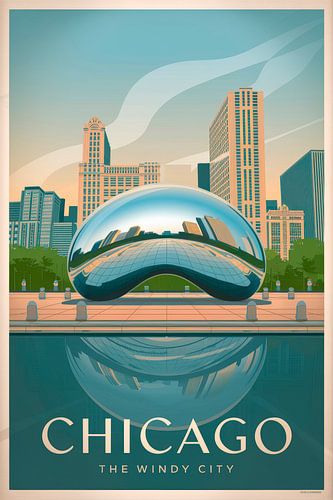 Chicago Vintage Reisposter