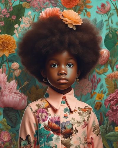 Colourful fine art portrait