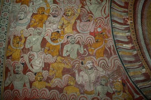 Peintures murales bouddhistes à Dambulla