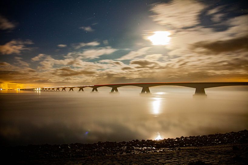 Mysteriöse Zeeland-Brücke von Hartsema fotografie
